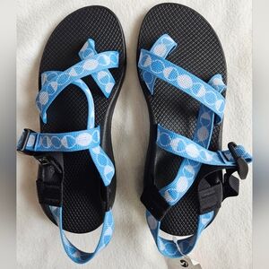 Chaco Blue and Black Sandals